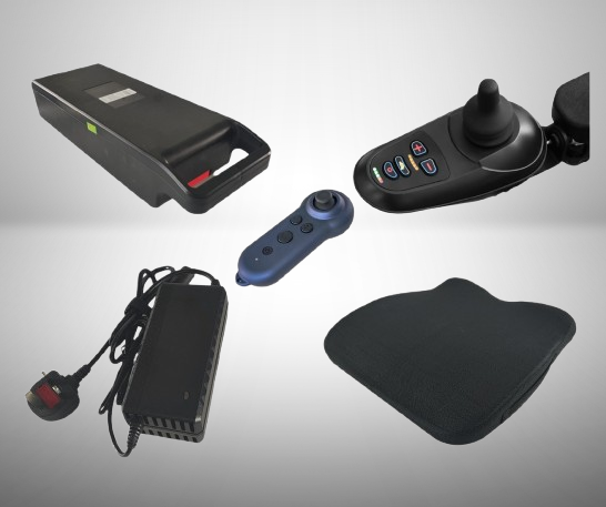 Two women working on laptops, one using a wheelchair, collaborating in a modern café.